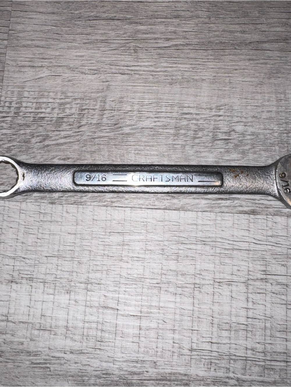 Craftsman 9/16" Wrench SAE Combo Box & Open End 7" Made Forged In USA  VA 44696